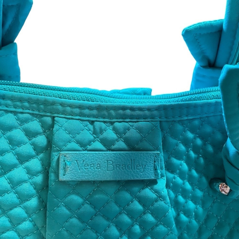 Vera Bradley Hadley-On The Go Multi fibre/Bag/Crossbody/Tote-NWT-Turquoise - Picture 5 of 13